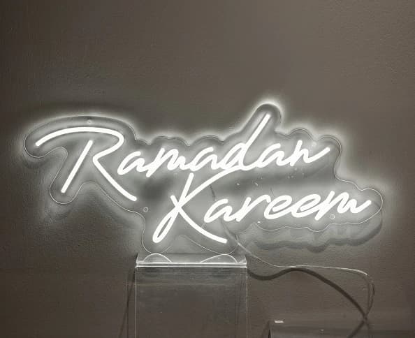 Neon Ramadan Kareem in English