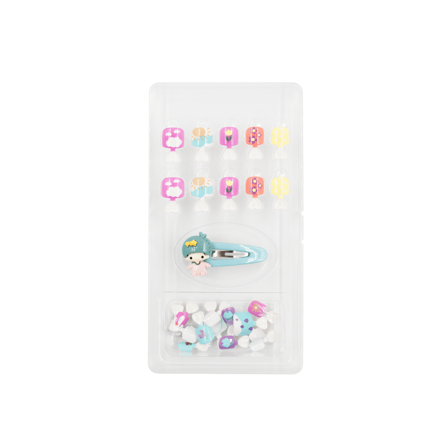 Kids' Sun-Shaped False Nails
