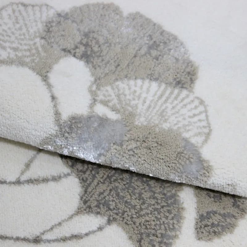 Nova Home 'Walen' Cotton Bath Mat Set - 2 Pieces - Beige/Silver