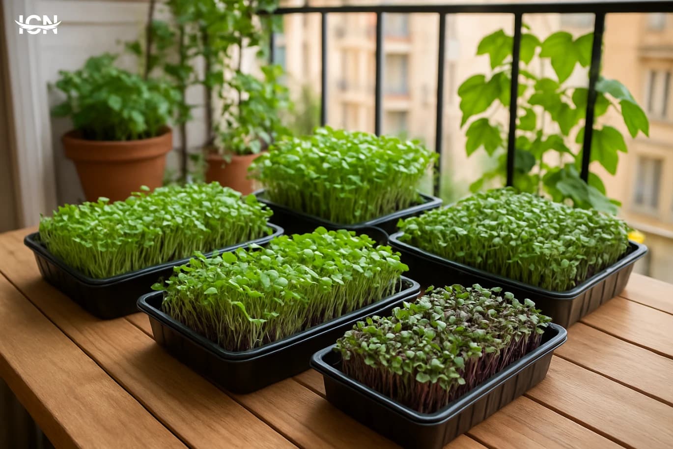 Balcony Microgreens for Weekly Harvests