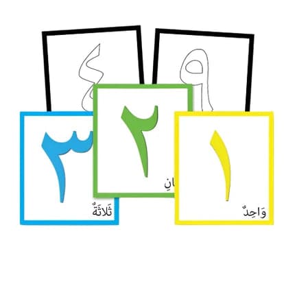 Arabic Number Flash Cards