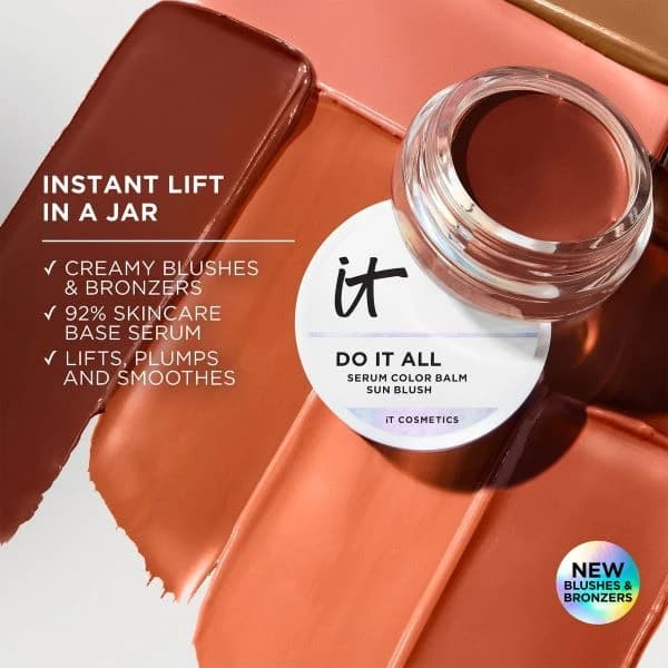 Glow With Confidence Sun Cream Blush + Bronzer In 95% Solid Serum