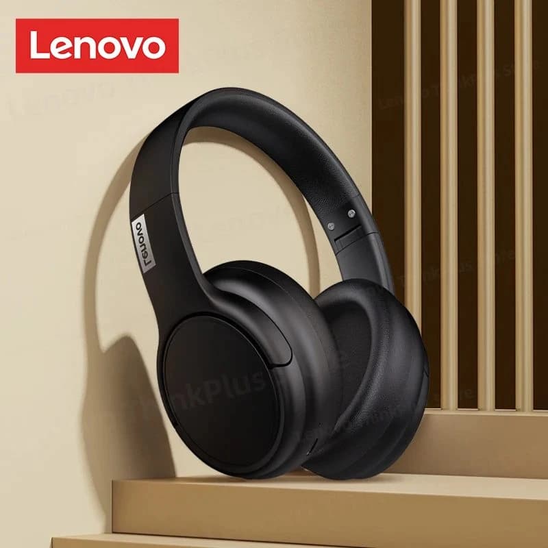 Lenovo Thinkplus TH20 Wireless Over-Ear Headset – Black