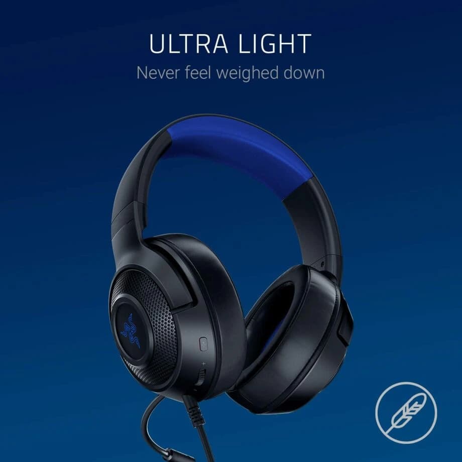Razer Kraken X Console Gaming Headset – Black/Blue