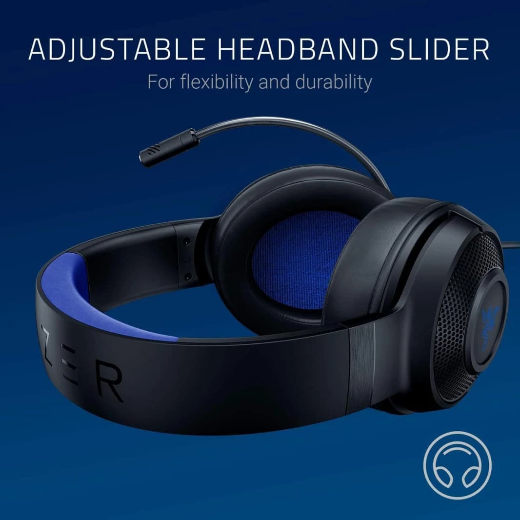 Razer Kraken X Console Gaming Headset – Black/Blue