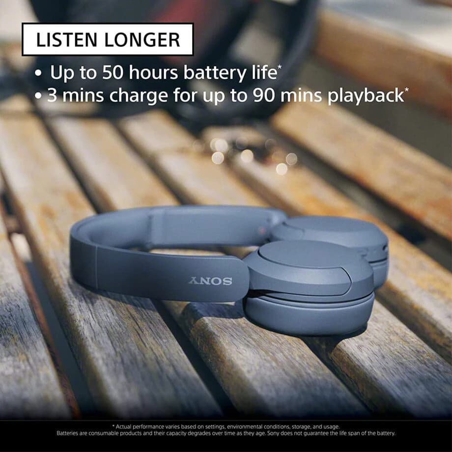 Sony WH-CH520 Wireless On-Ear Bluetooth Headset – Black
