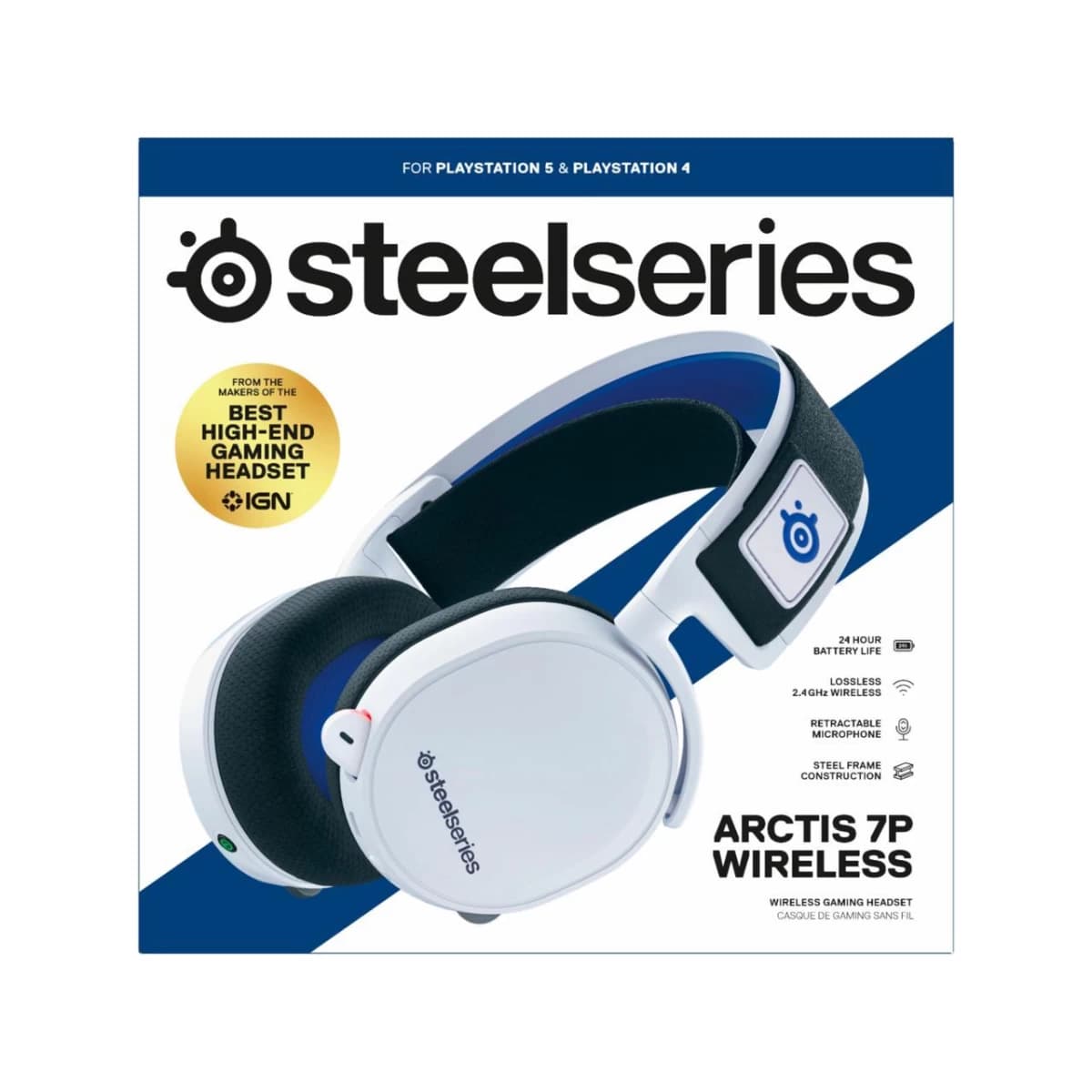 SteelSeries Arctis 7P Wireless 2.4 GHz Headset for PlayStation
