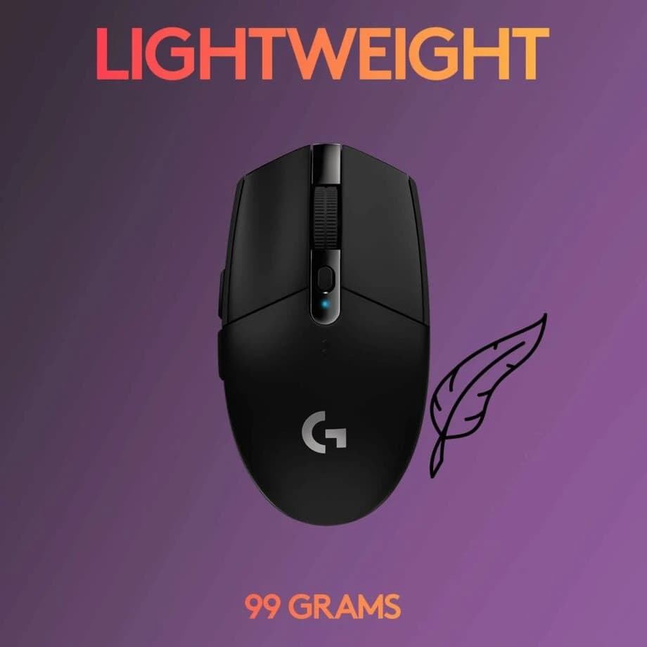 Logitech G305 LIGHTSPEED Wireless Gaming Mouse – Black