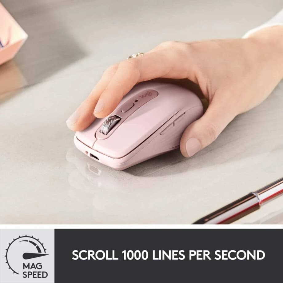 Logitech MX Anywhere 3 Wireless Mouse – Rose