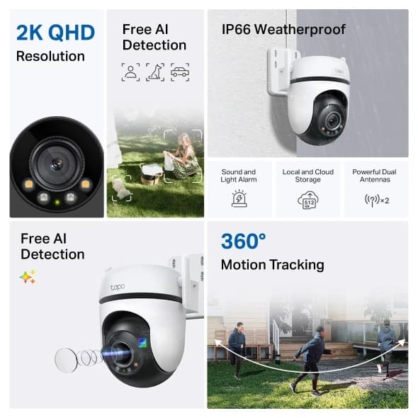 Outdoor Wi-Fi Surveillance Camera C520 with Pan and Tilt