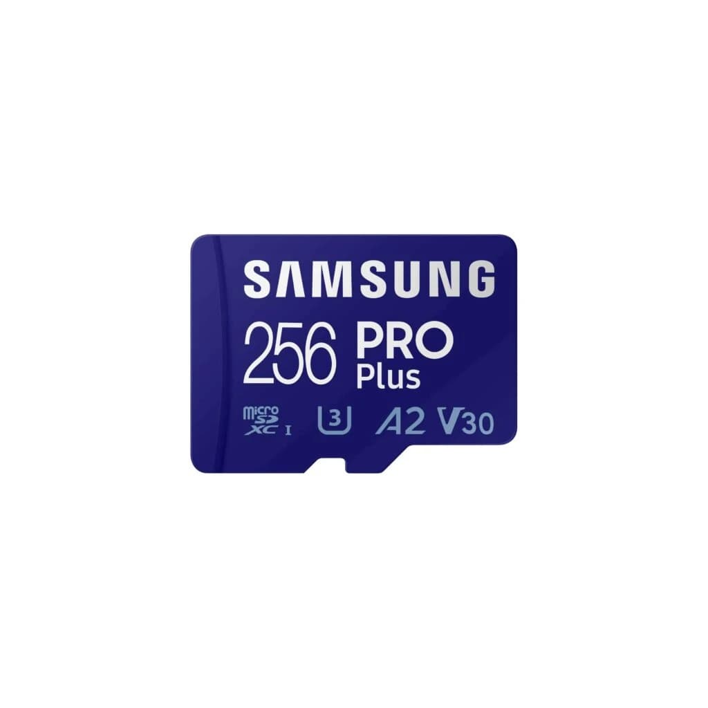 Samsung PRO Plus microSD Memory Card + Adapter, 256GB microSDXC, Up to 180 MB/s for 4K UHD