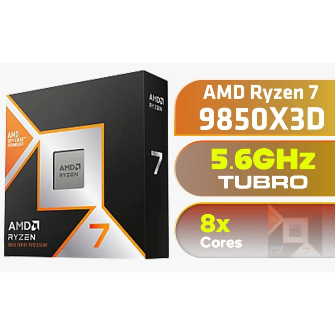 AMD RYZEN 7 9850X3D Gaming Processor Up to 5.6 GHz