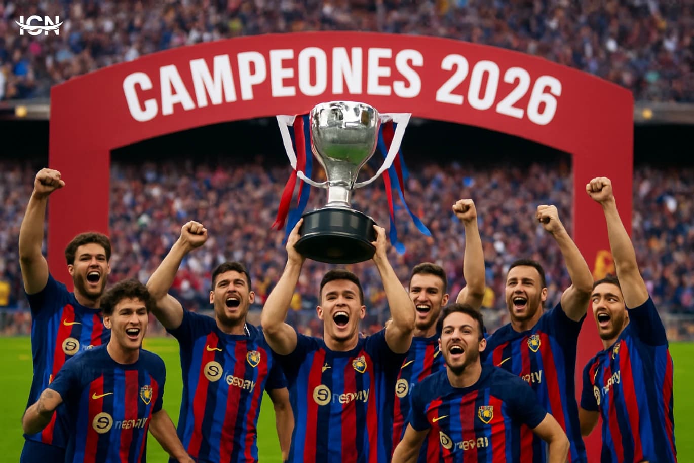 برشلونة بطل الليغا 2026