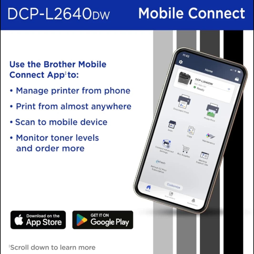 Brother DCP-L2640DW Multi-Function 3-in-1 Laser Printer