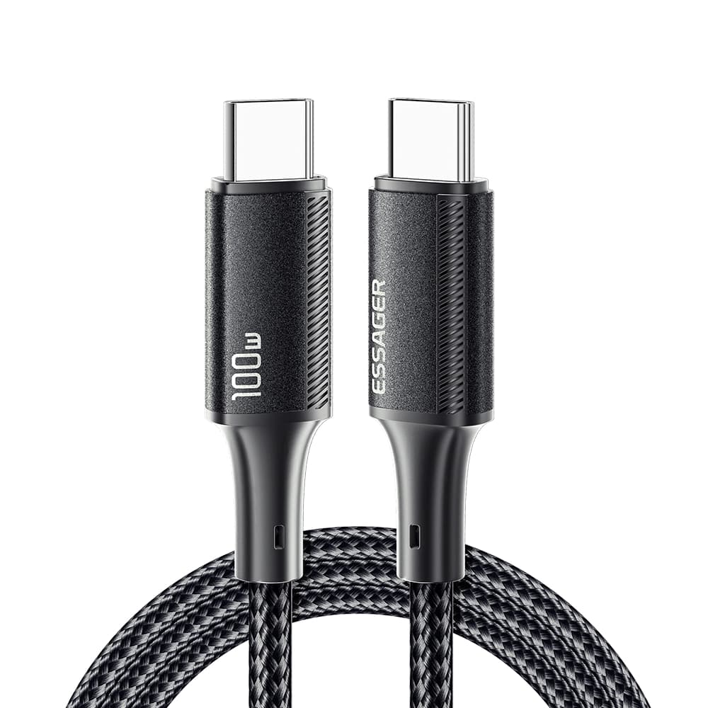 Essager 100W Braided USB C to USB C Cable – 2M