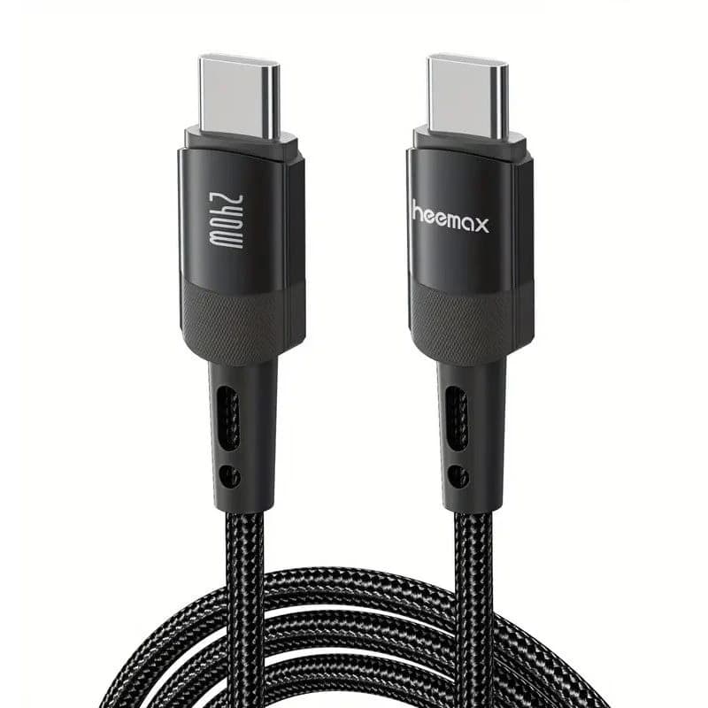 Heemax 100W Braided USB C to USB C Cable – 2M