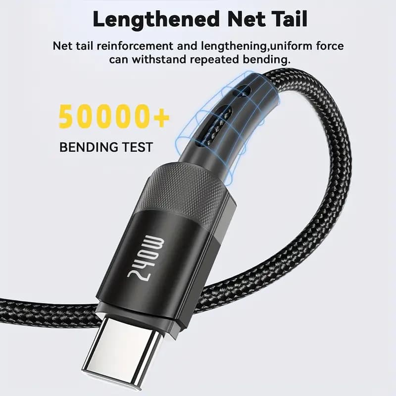 Heemax 100W Braided USB C to USB C Cable – 2M