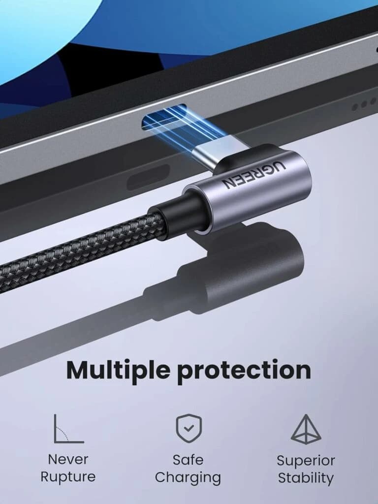 UGreen 50125 USB-C 2.0 Angled Data Cable 2M
