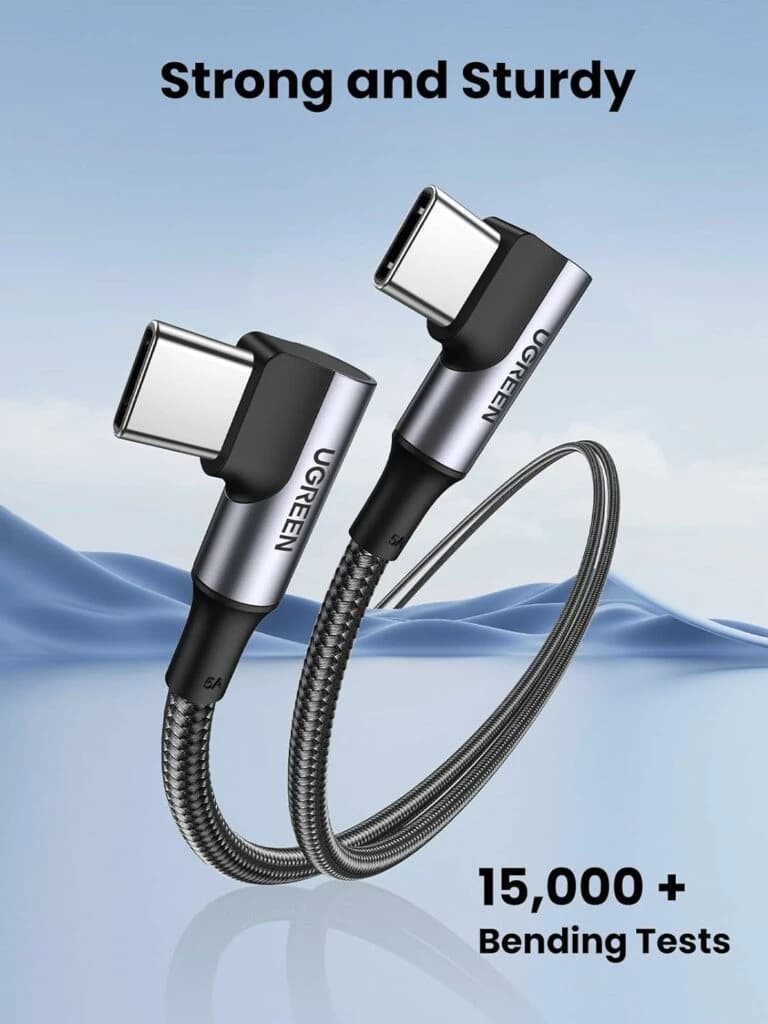 UGreen 70696 90° Angled USB Type C Cable M-M 1M