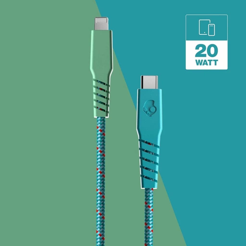 Skullcandy Line+ USB C to Lightning Braided Cable for iPhone – 1.8M