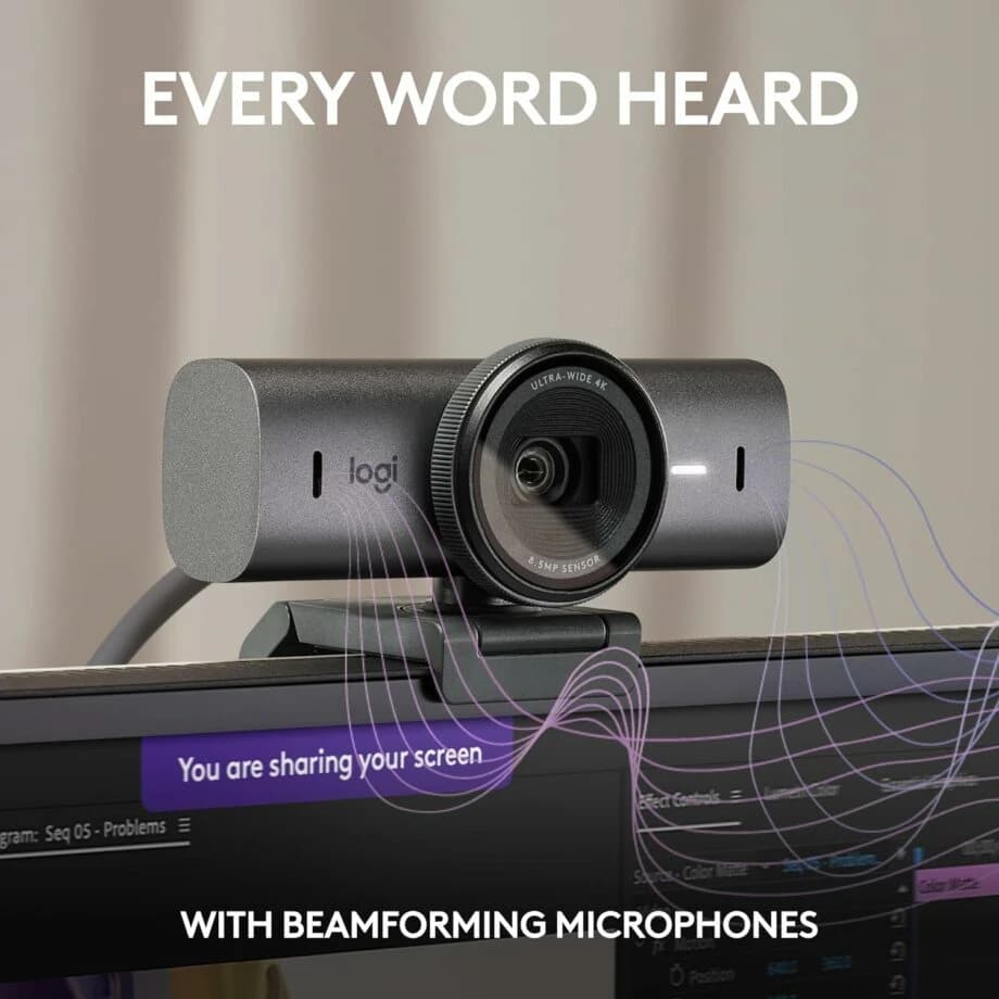 Logitech MX Brio Ultra HD 4K Streaming Webcam
