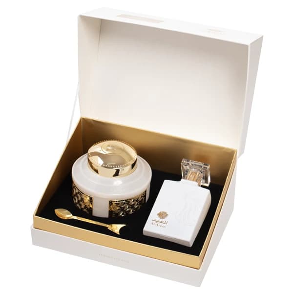 Al-Areen White Collection - 100ml Perfume + 50g Incense