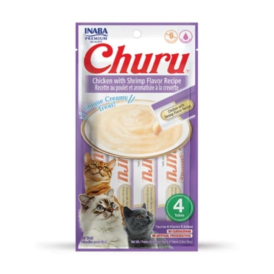 CHURU Chicken with Shrimp Recipe INABA Creamy Treats