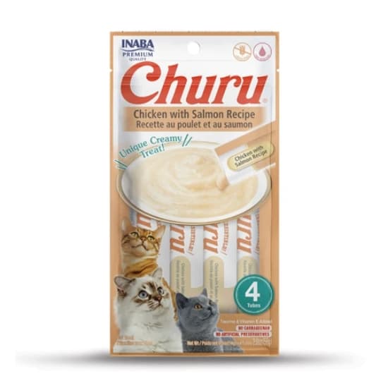 CHURU Chicken with Salmon Recipe INABA Treats