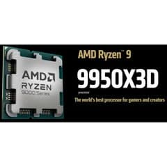 AMD Ryzen 9 9950x3D 16 Core 4.3GHz (5.7 GHz Max Boost) 132MB Cache AM5 Desktop Processor