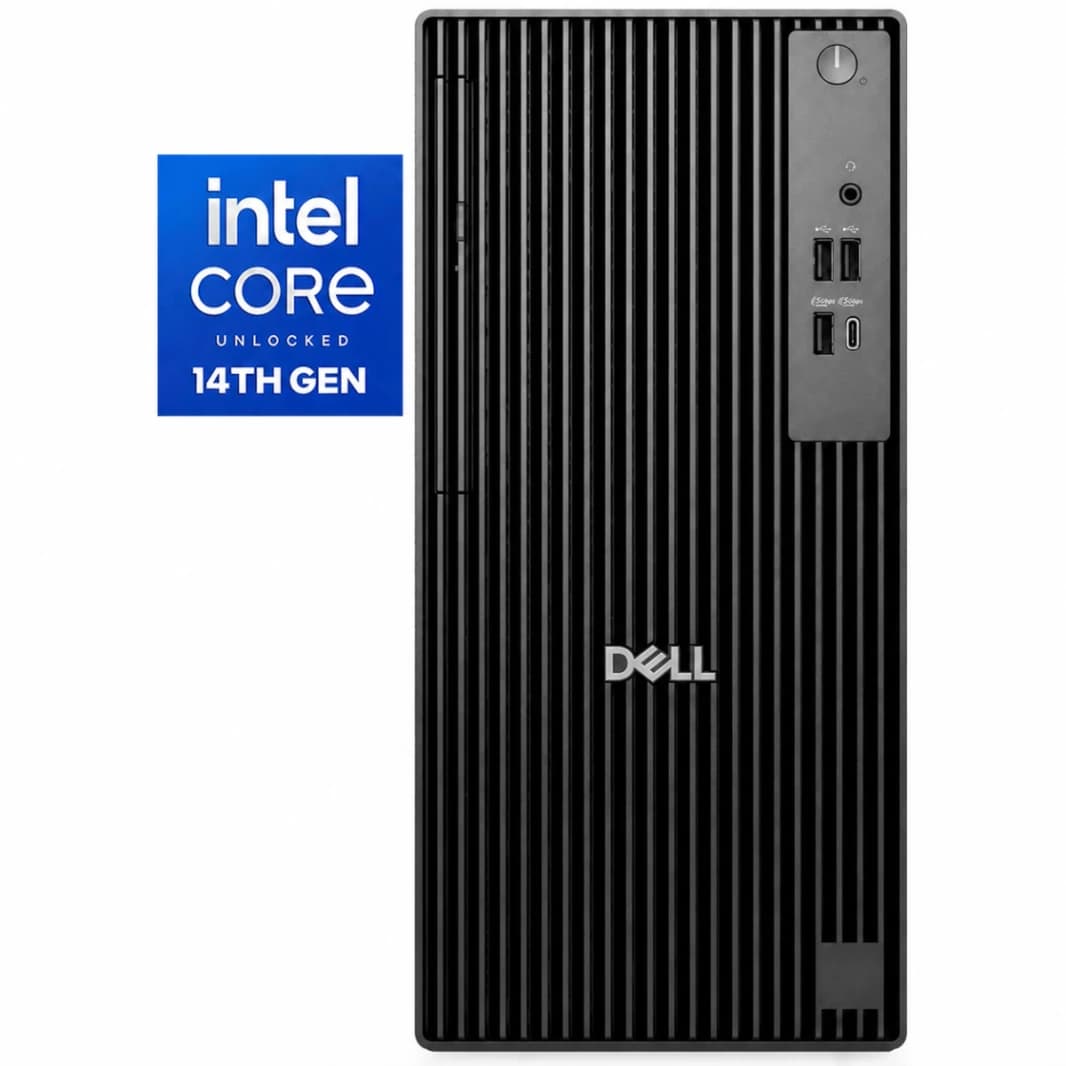 Dell Pro Tower Q1250 (2025) 14th Gen Intel Core I5 14500 14 Cores Business Class Tower Desktop PC Black