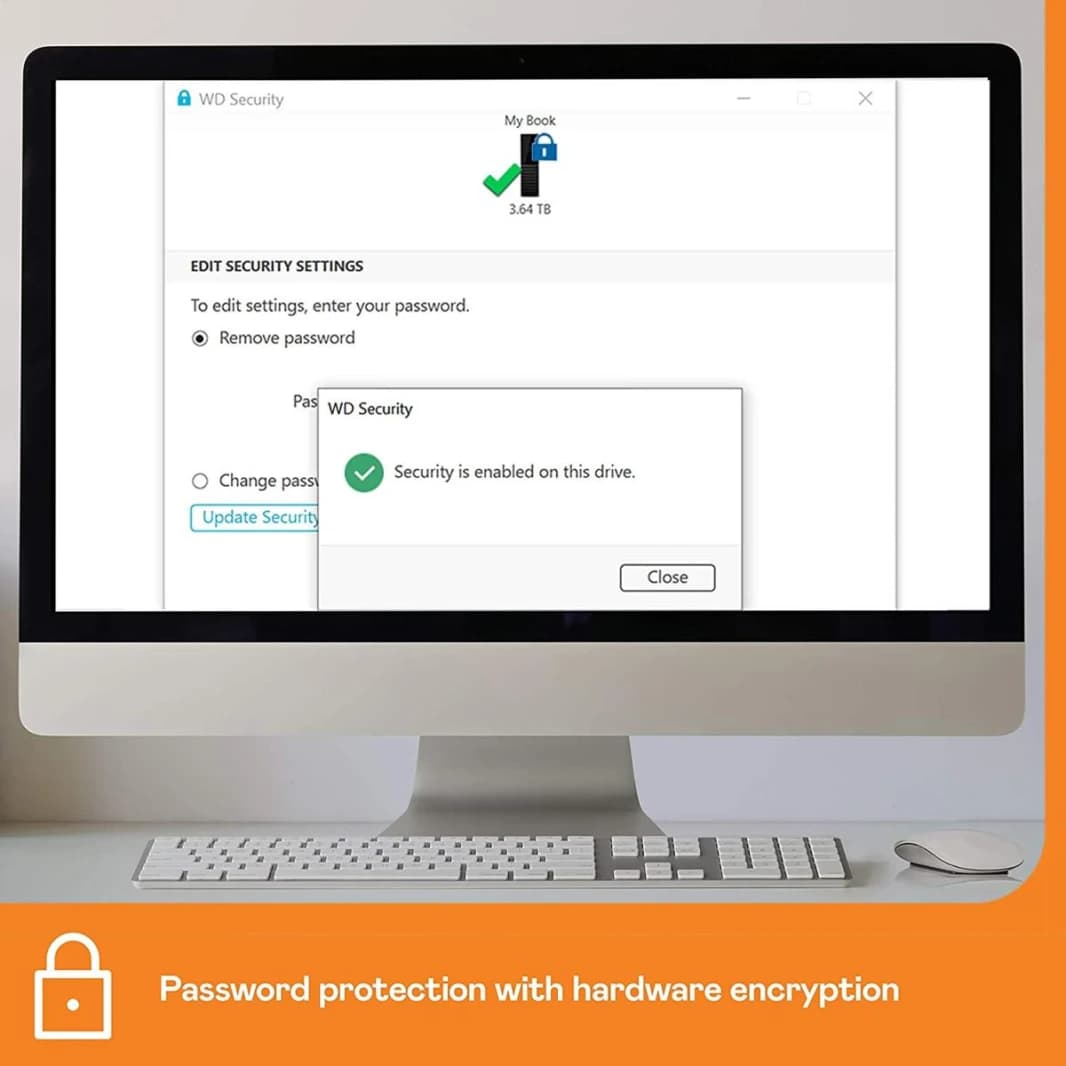WD My Book 18TB Desktop External Hard Drive USB 3.0 with Password Protection & Auto Backup