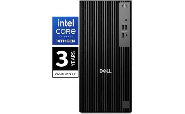 Dell Pro Tower Q1250 (2025) 14Gen Intel Core i7 14700 20-Cores Desktop - Black