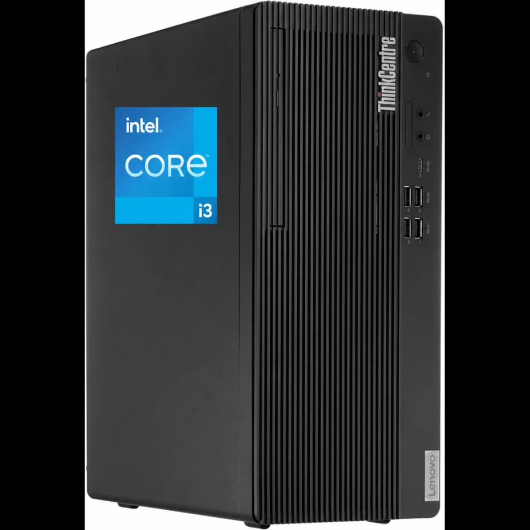Lenovo ThinkCentre M70t Gen 5 (2024) Enterprise-Grade Desktop PC Tower 14th Gen Intel Core i3 - Black
