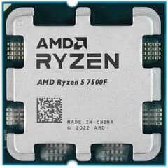 AMD Ryzen 5 7500F 6 Core 3.7GHz (5.0 GHz Max Boost) 32MB Cache AM5 Desktop Processor