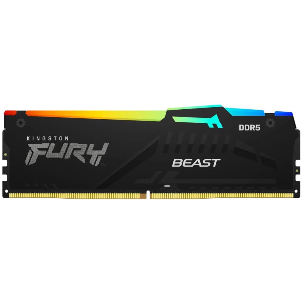 Kingston Fury Beast RGB 8GB 5600MHz DDR5 Memory with Infrared Sync Technology
