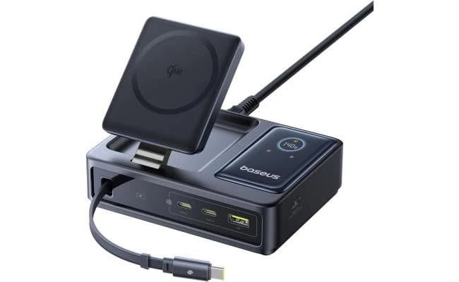 Baseus Nomos 5 In 1 Charging Station 140w, Qi2 Certified