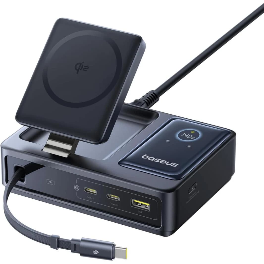 Baseus Nomos 5 In 1 Charging Station 140w, Qi2 Certified
