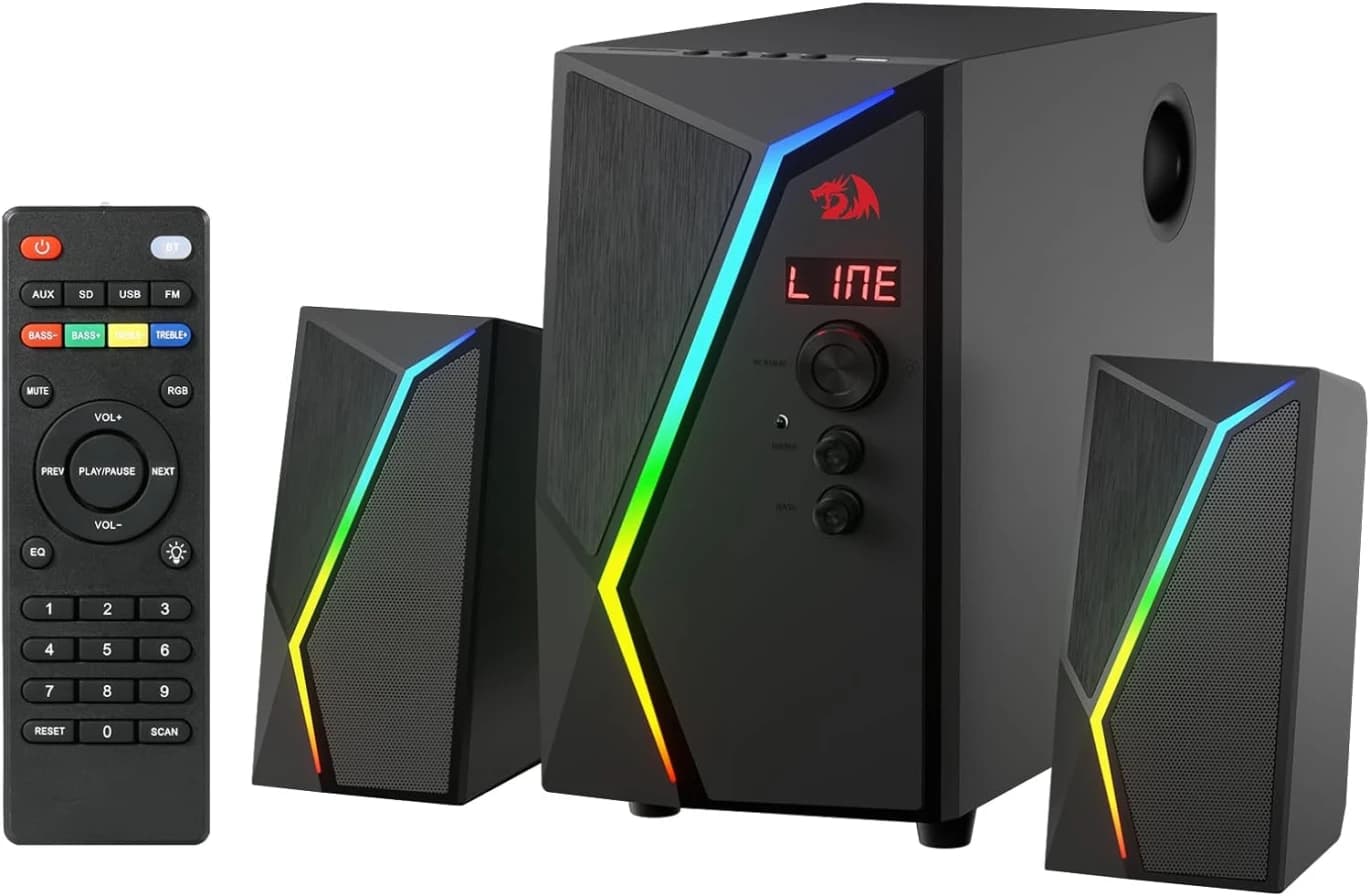 Redragon GS520 Pro Gaming Speakers with Subwoofer, 2.1 Channel RGB
