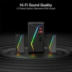 Redragon GS520 Pro Gaming Speakers with Subwoofer, 2.1 Channel RGB