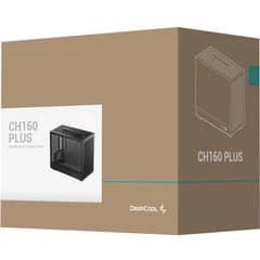 Deepcool CH160 Plus Micro ATX Computer Case, 240mm Radiator Support, Black