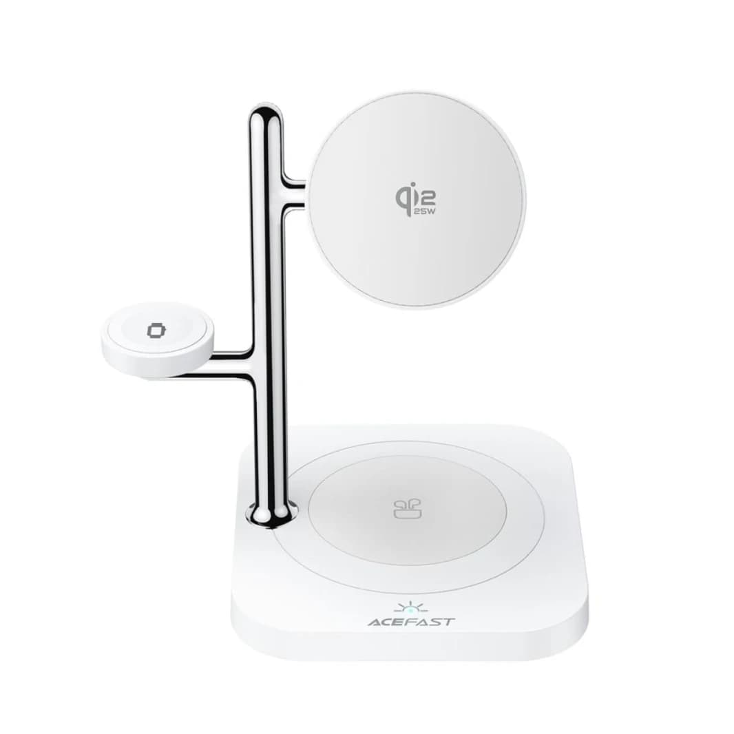 Acefast E39 4-In-1 Wireless Charging Station with Night Light - White