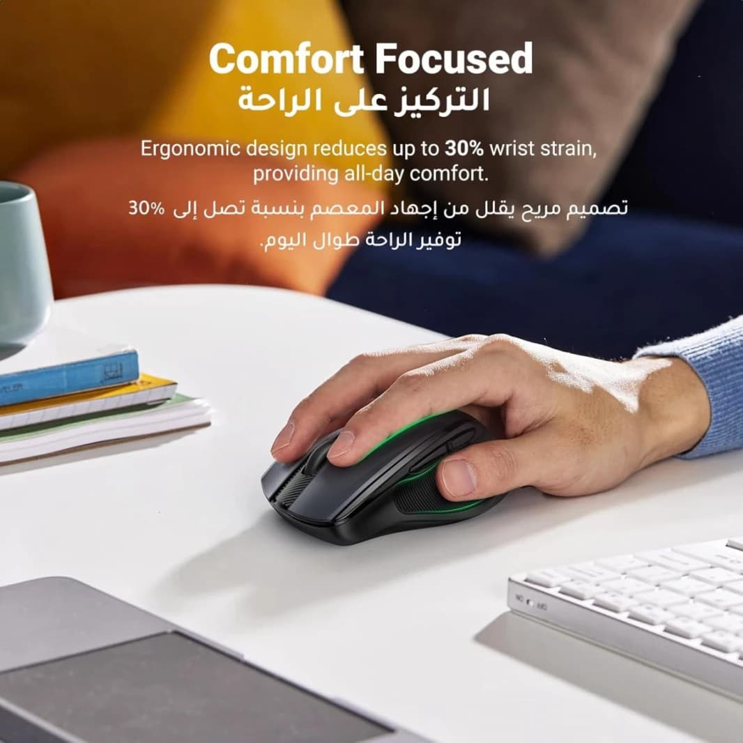 Ugreen Wireless Mouse, 2.4G + Bluetooth