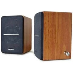 JT-009 USB+AUX Wooden Desktop Computer Speaker