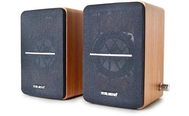 JT 009 USB + AUX Wooden Desktop Computer Speaker