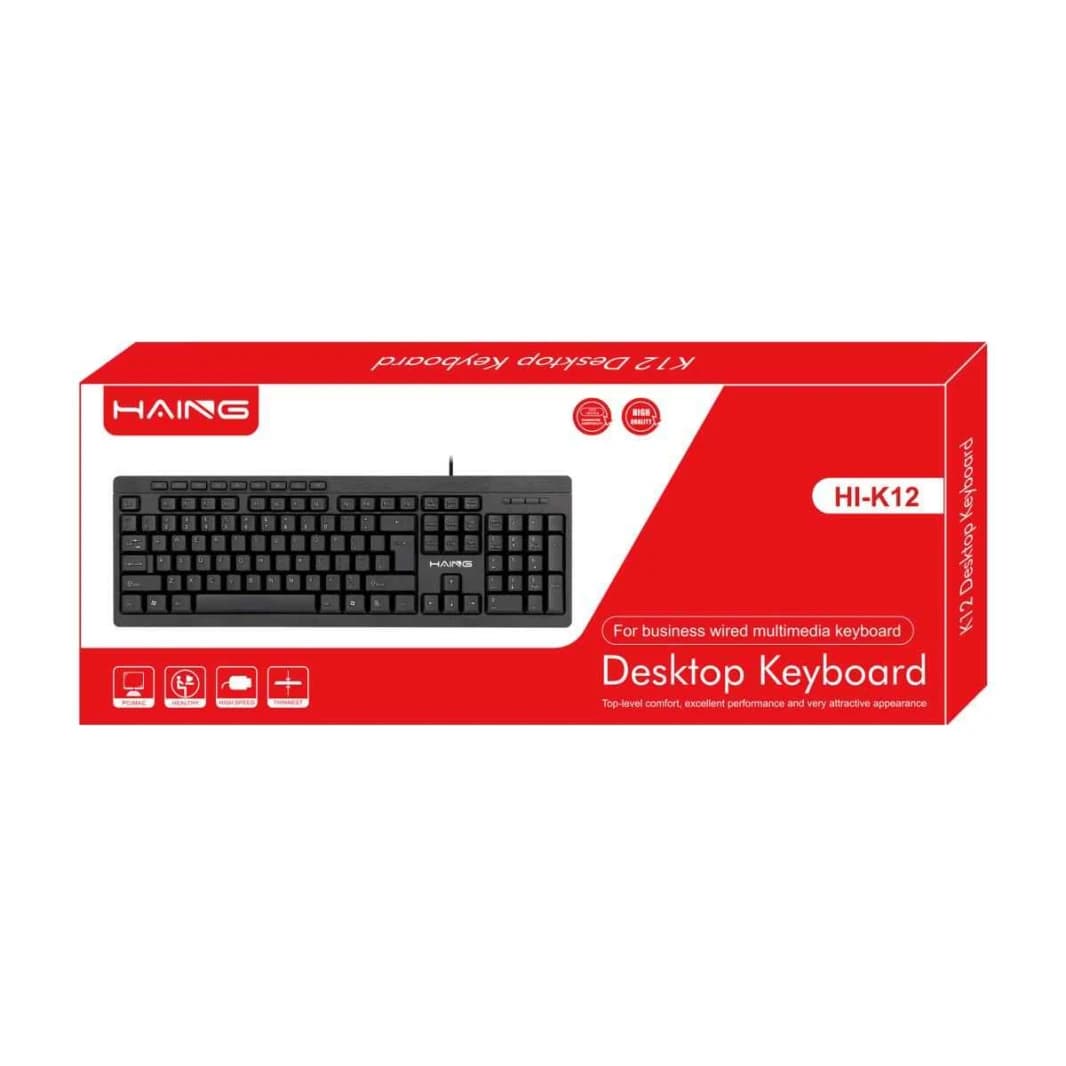HAING HI-K12 Multimedia USB Wired Keyboard