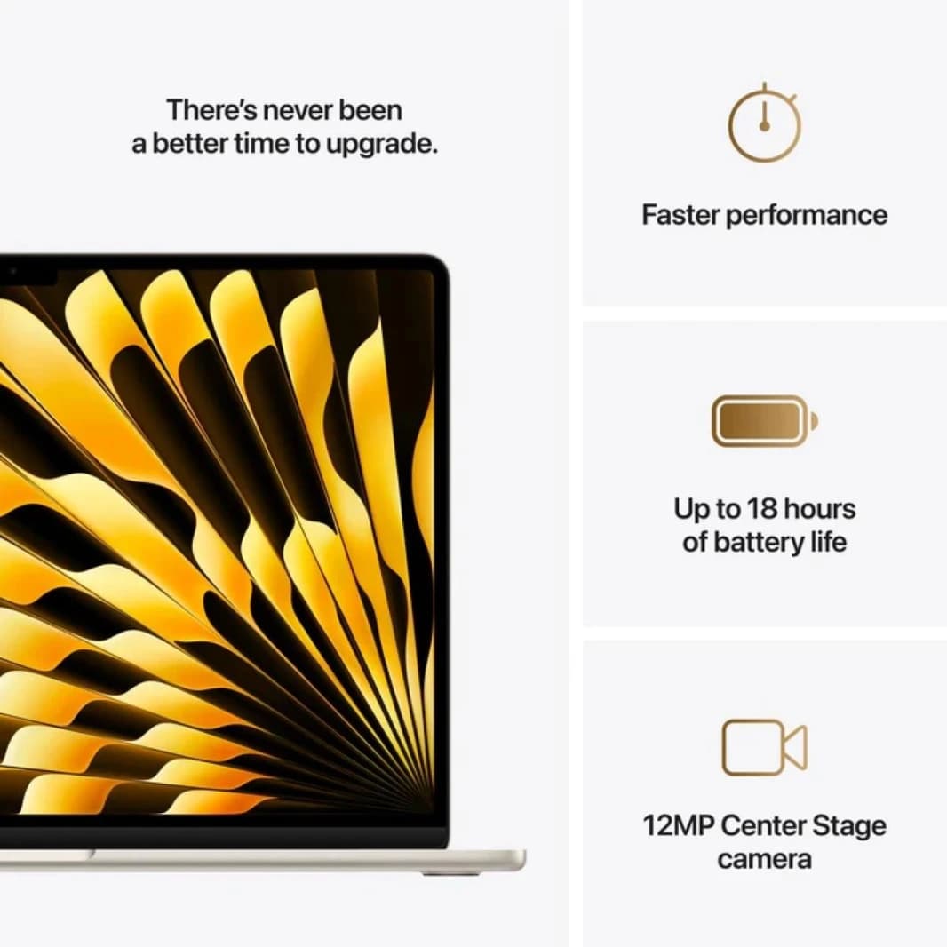 MacBook Air 13-inch with Apple M4, 10-core CPU & GPU, 16GB RAM, 512GB SSD