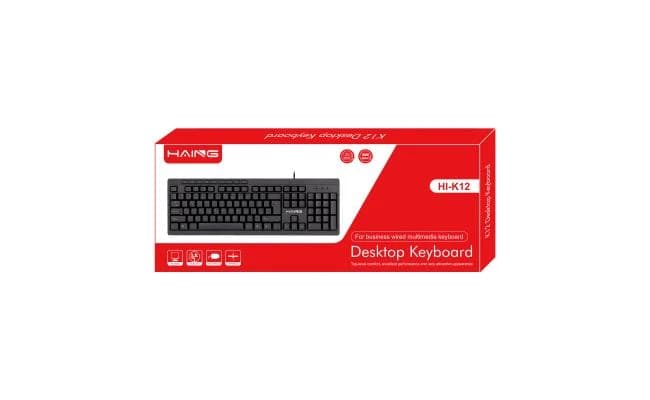 Haing Hi K12 Multimedia USB Wired Computer Keyboard