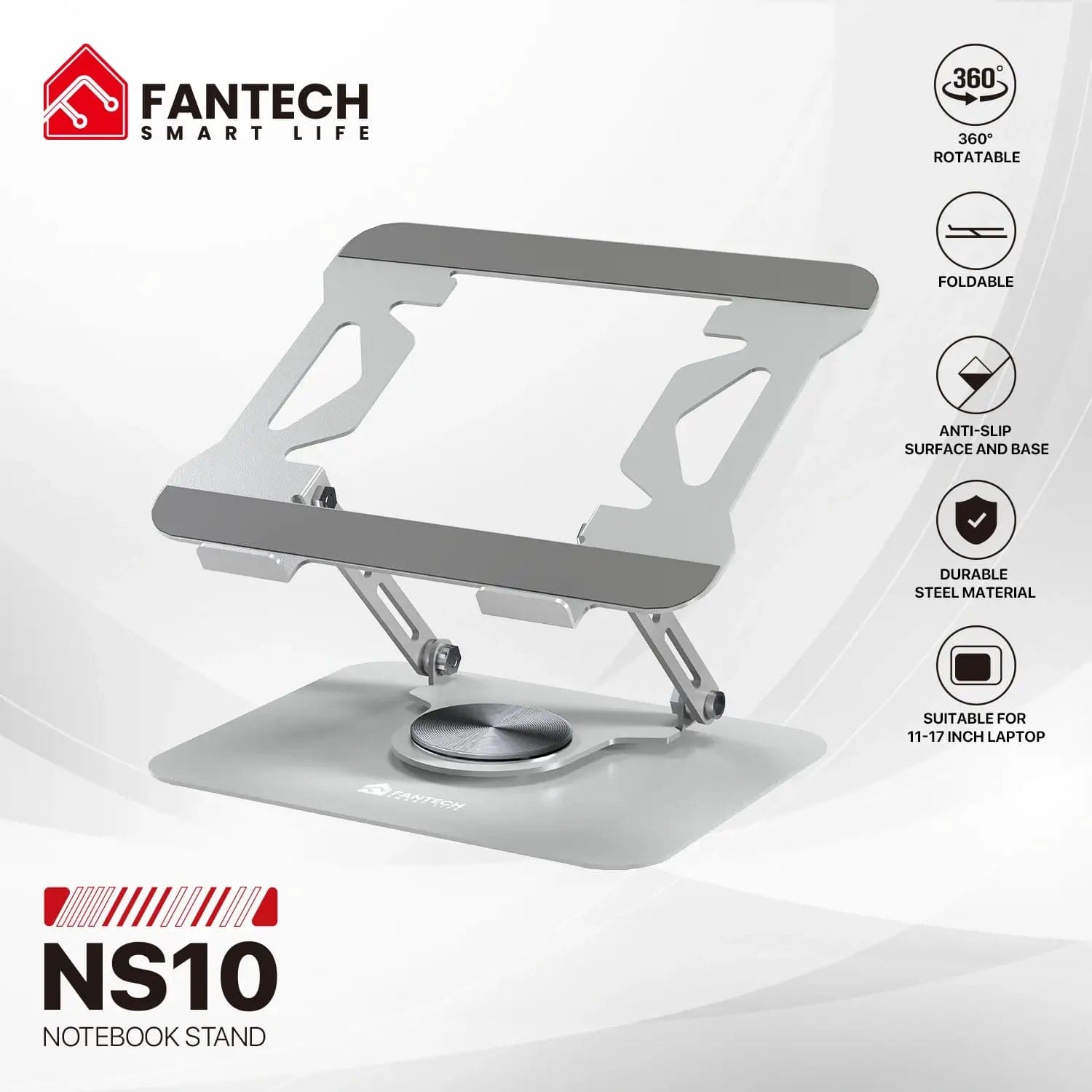 Fantech Ns10 Laptop Stand Silver