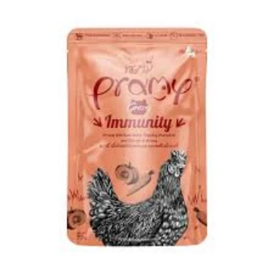 Pramy Functional Immunity Chicken Topping with Pumpkin and Carrot 70g (12 Pack)