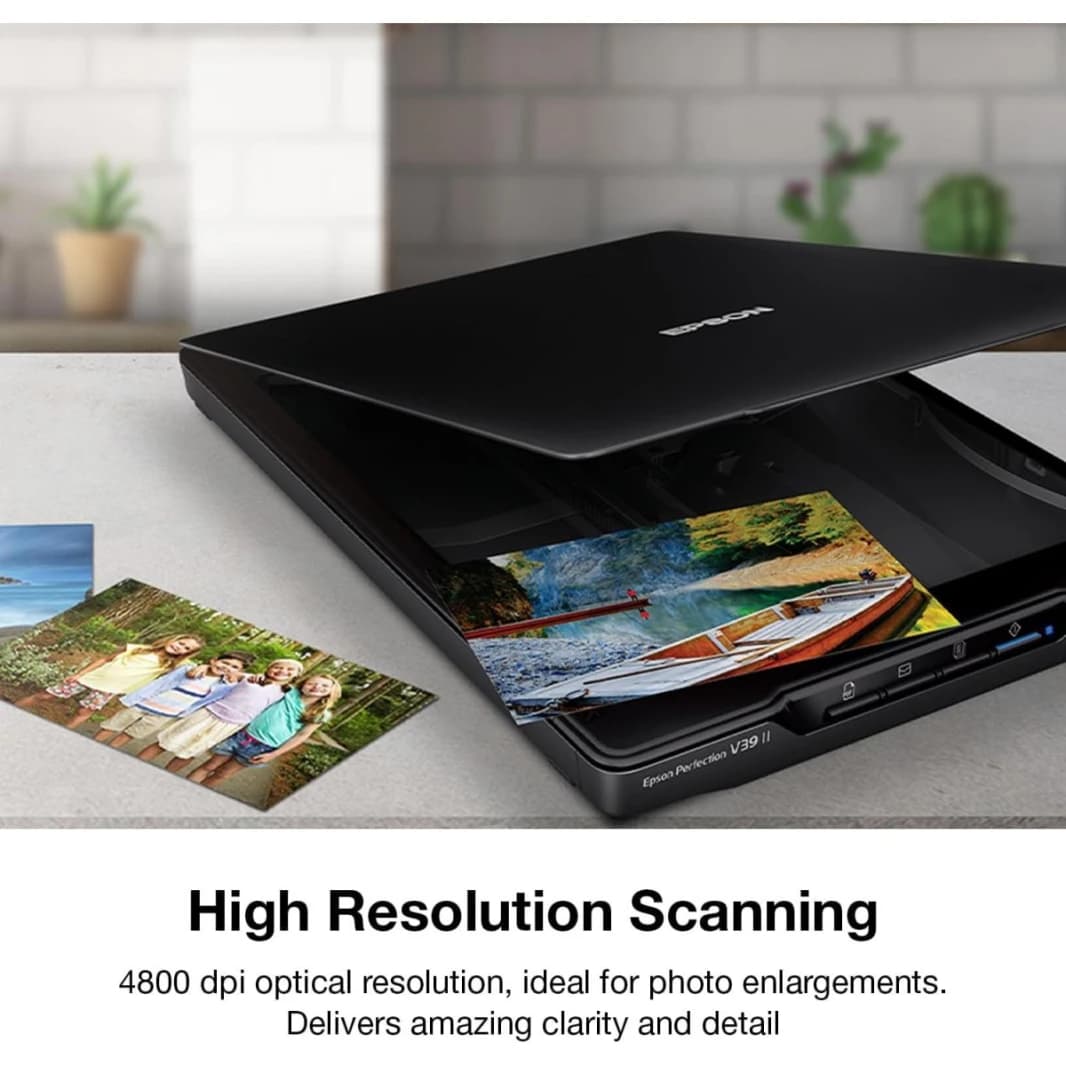 Epson V39 II Photo & Document Flatbed Scanner 4800x4800 DPI Optical Resolution